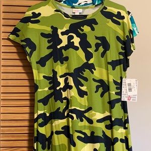 Lularoe Maria Camouflage Maxi Dress